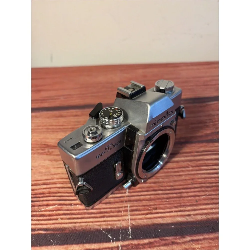Minolta SRT 201 35mm SLR Film Camera Body Only For Parts